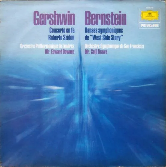 Capa de Gershwin* / Bernstein* — Concerto En Fa / West Side Story