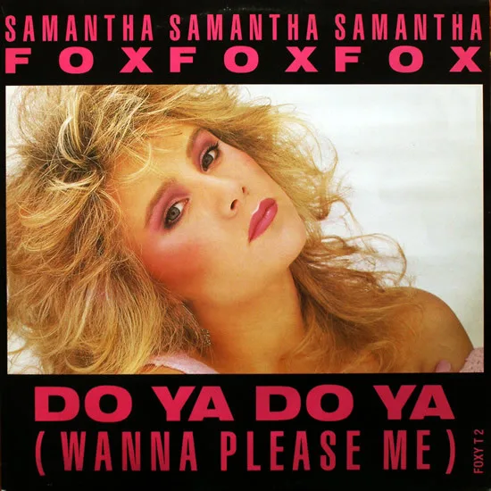 Capa de Samantha Fox — Do Ya Do Ya (Wanna Please Me)