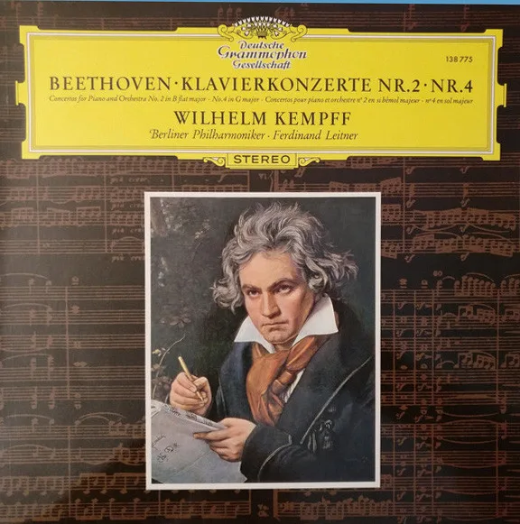 Capa de Beethoven* • Wilhelm Kempff • Berliner Philharmoniker • Ferdinand Leitner — Klavierkonzerte Nr. 2 • Nr. 4