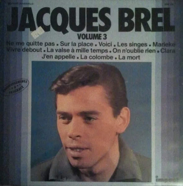 Capa de Jacques Brel — Volume 3