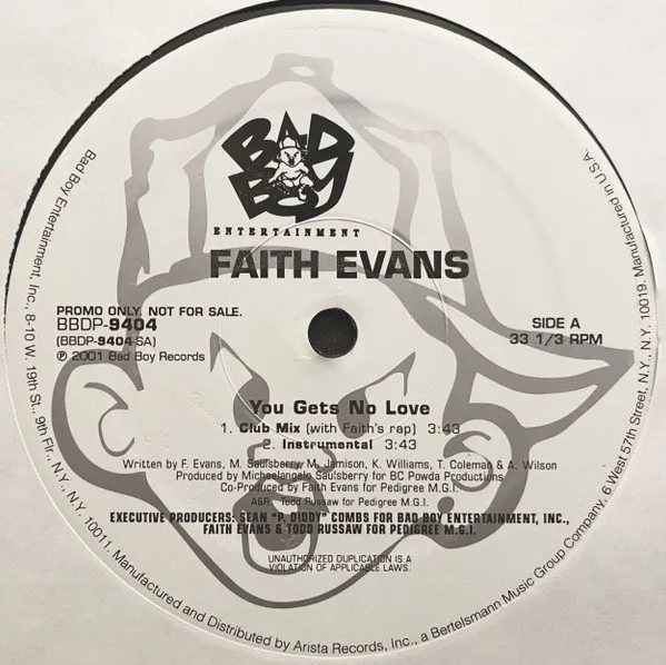 Capa de Faith Evans — You Gets No Love
