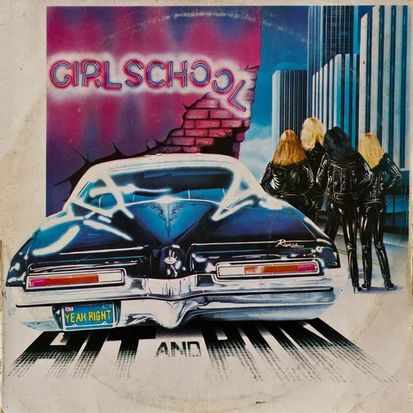 Capa de Girlschool — Hit And Run