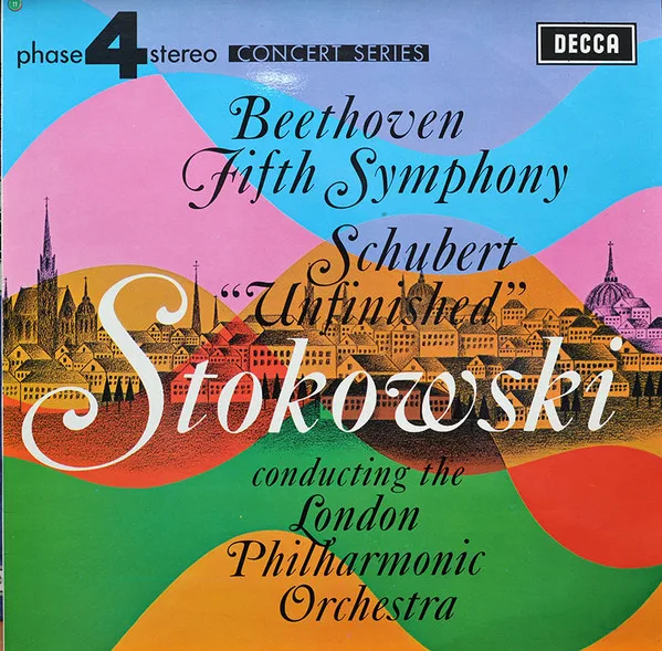 Capa de Beethoven* / Schubert* — Stokowski* Conducting The London Philharmonic Orchestra*