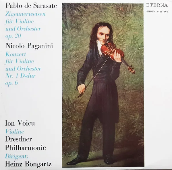 Capa de Pablo de Sarasate / Nicolò Paganini* — Ion Voicu, Dresdner Philharmonie Conductor Heinz Bongartz