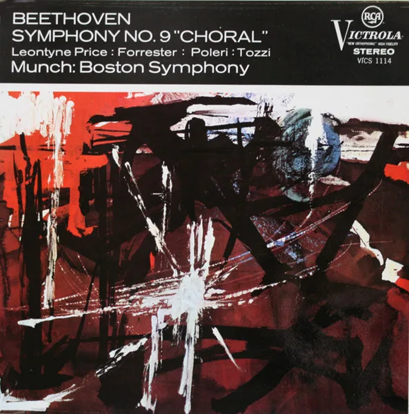 Capa de Beethoven*, Boston Symphony Orchestra, Charles Munch — Symphony No. 9 In D Minor, Op.125 'Choral'