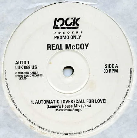 Capa de Real McCoy — Automatic Lover (Call For Love)