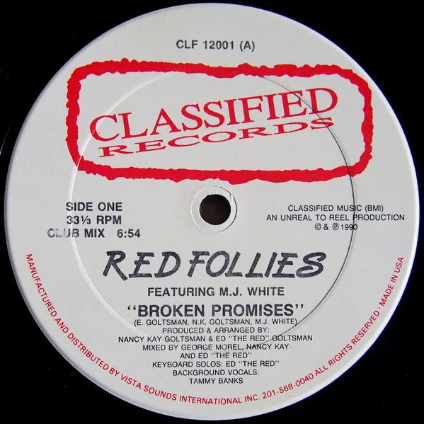 Capa de Red Follies Featuring M.J. White* — Broken Promises