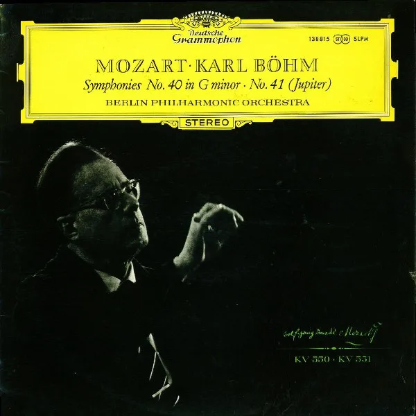 Capa de Mozart* • Karl Böhm, Berlin Philharmonic Orchestra* — Symphonies No. 40 In G Minor · No. 41 (Jupiter)