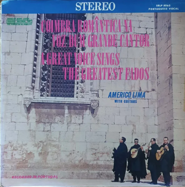 Capa de Americo Lima With Guitars* — A Great Voice Sings The Greatest Fados
