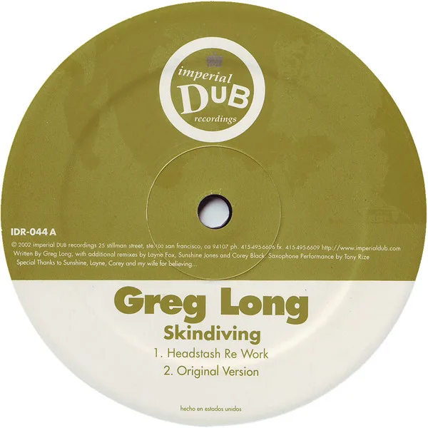 Capa de Greg Long — Skindiving