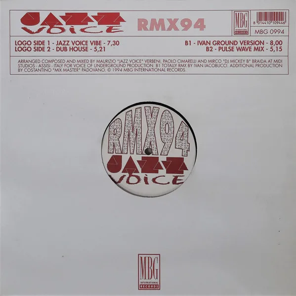 Capa de Jazz Voice — Jazz Voice Rmx 94