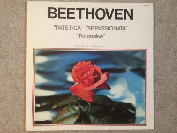 Capa de Ludwig van Beethoven, Dieter Goldmann, Adolf Drescher — "Patetica" "Appassionata" "Polonaise"