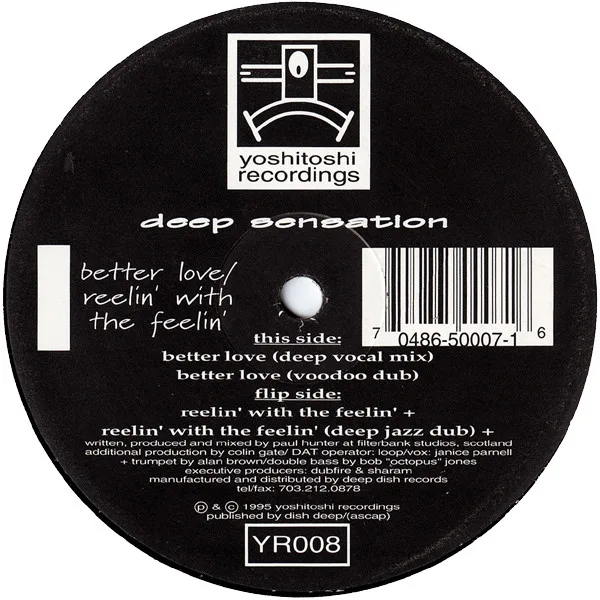 Capa de Deep Sensation — Better Love / Reelin' With The Feelin'