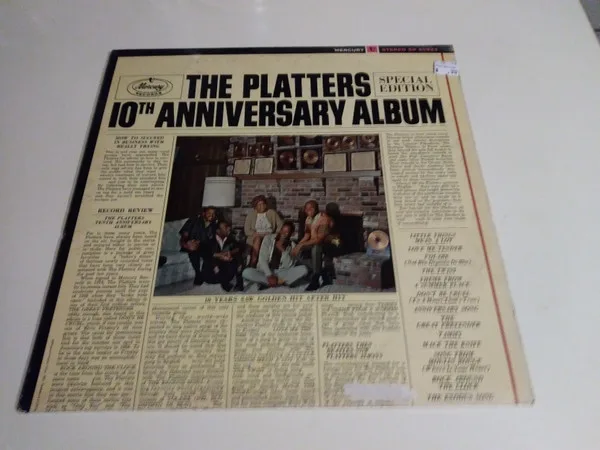 Capa de The Platters — Platters 10th Anniversary Album
