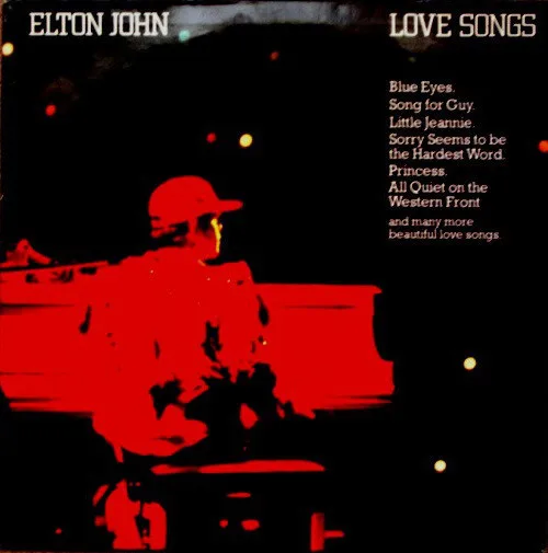 Capa de Elton John — Love Songs