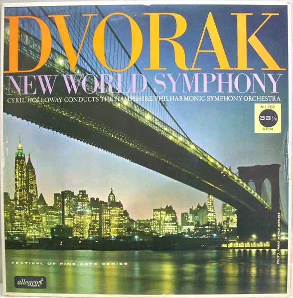 Capa de Cyril Holloway Conducts The Hampshire Philharmonic Symphony Orchestra / Dvorak* — New World Symphony