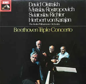 Capa de Beethoven* — Herbert von Karajan, Berliner Philharmoniker, David Oistrach, Mstislaw Rostropowitsch*, Svjatoslav Richter*