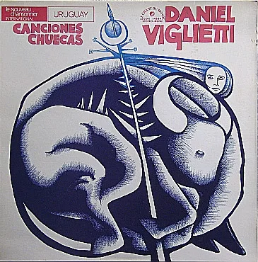 Capa de Daniel Viglietti — Canciones Chuecas