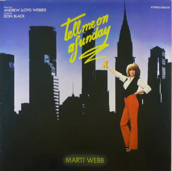 Capa de Marti Webb — Tell Me On A Sunday