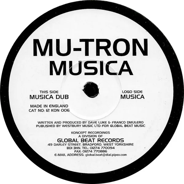 Capa de Mu-Tron — Musica