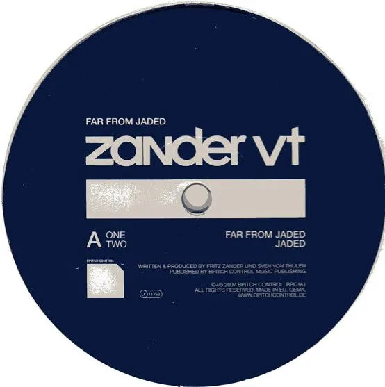 Capa de Zander VT — Far From Jaded