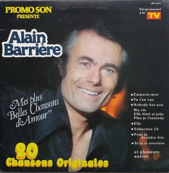 Capa de Alain Barrière — Mes Plus Belles Chansons D'Amour