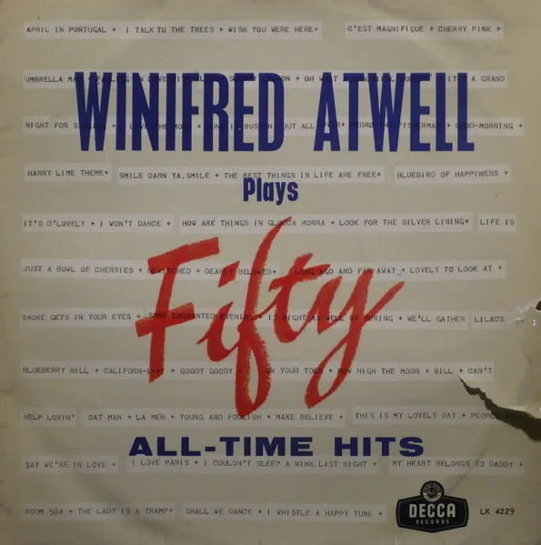 Capa de Winifred Atwell — Winifred Atwell Plays Fifty All-Time Hits