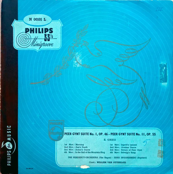 Capa de Grieg* — Erna Spoorenberg, The Residency-Orchestra (The Hague)*, Willem Van Otterloo
