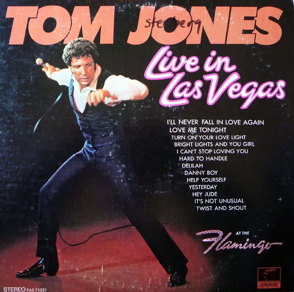 Capa de Tom Jones — Live In Las Vegas