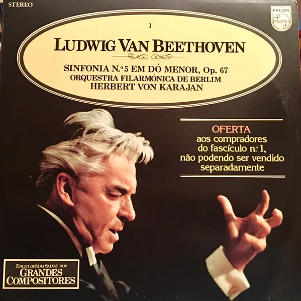 Capa de Ludwig van Beethoven, Orquesta Filarmónica De Berlim*, Herbert von Karajan — Sinfonia N.º 5 Em Dó Menor, Op. 67