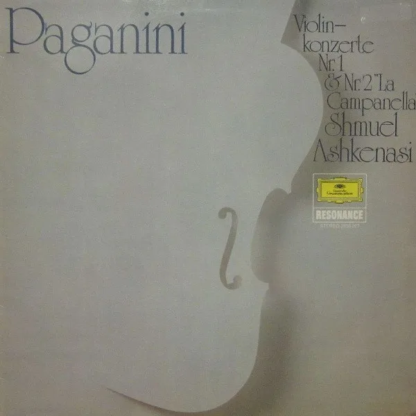 Capa de Niccolò Paganini; Shmuel Ashkenasi — Violinkonzerte Nr. 1 & Nr. 2 "La Campanella"