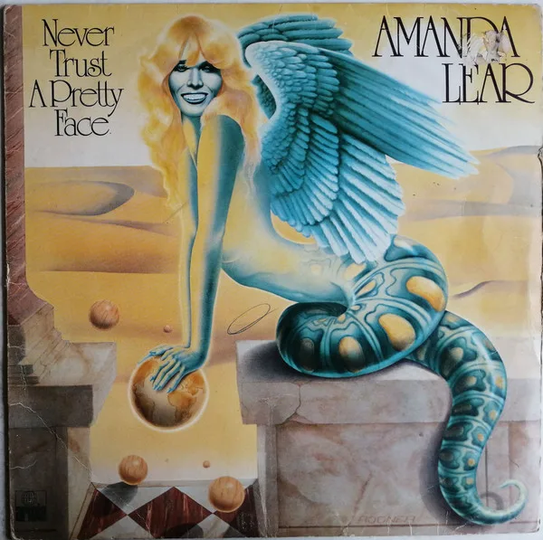 Capa de Amanda Lear — Never Trust A Pretty Face