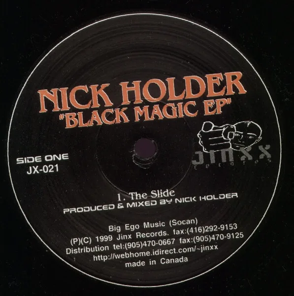 Capa de Nick Holder — Black Magic EP