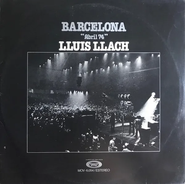 Capa de Lluis Llach — Barcelona "Abril 74"