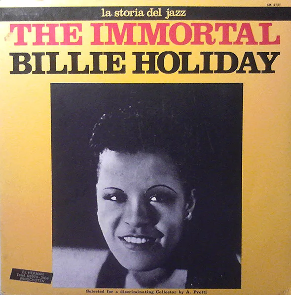 Capa de Billie Holiday — The Immortal Billie Holiday