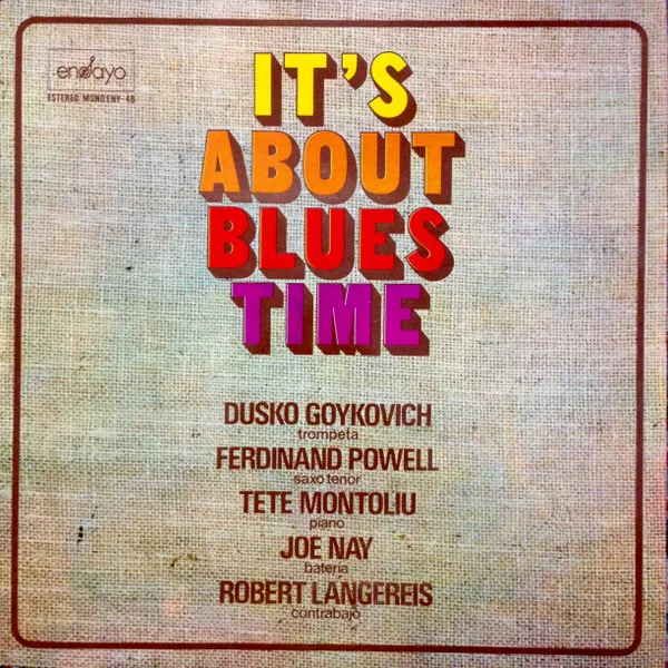 Capa de Dusko Goykovich — It's About Blues Time