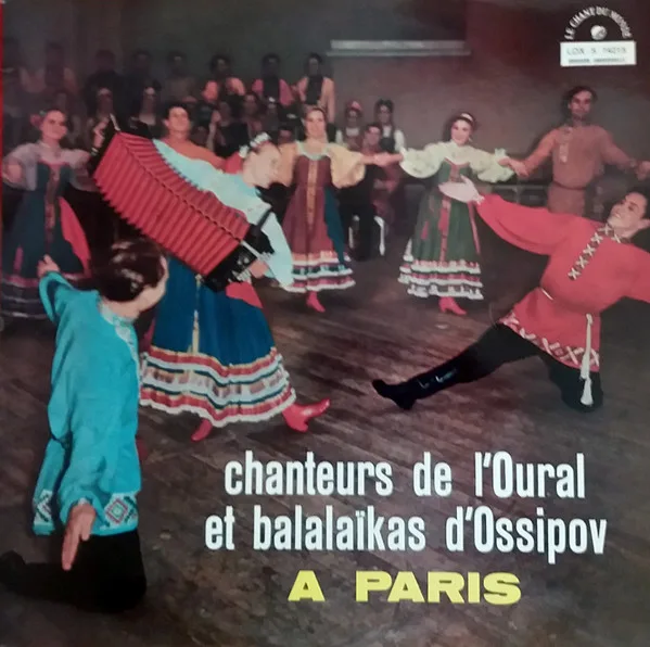 Capa de Chanteurs de l'Oural* Et Balalaïkas D'Ossipov* — A Paris.