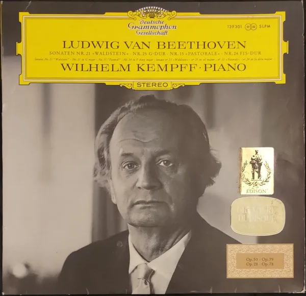 Capa de Beethoven* / Wilhelm Kempff — Sonaten  Nr. 21 »Waldstein«, Nr. 25 G-dur, Nr. 15 »Pastorale«, Nr. 24 Fis-dur
