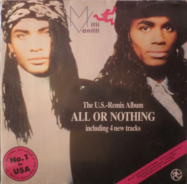 Capa de Milli Vanilli — All Or Nothing