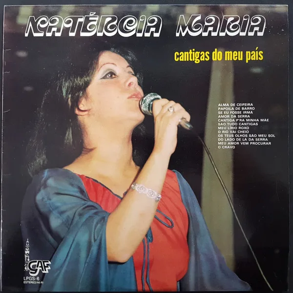 Capa de Natércia Maria — Cantidas Do Meu País