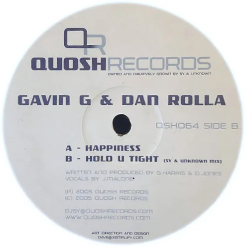 Capa de Gavin G & Dan Rolla J — Happiness / Hold U Tight