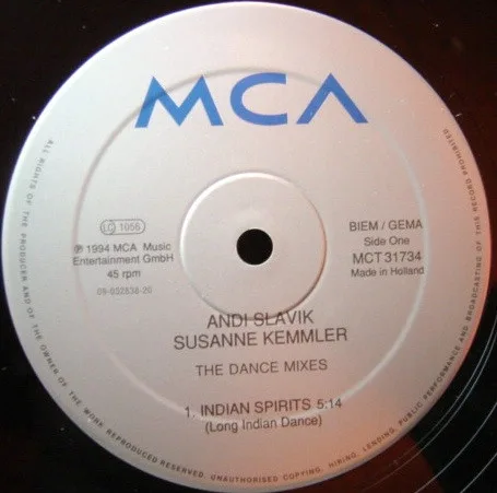 Capa de Andi Slavik & Susanne Kemmler — Indian Spirits (The Dance Mixes)