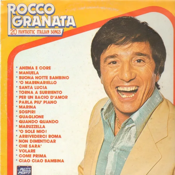Capa de Rocco Granata — 20 Fantastic Italian Songs