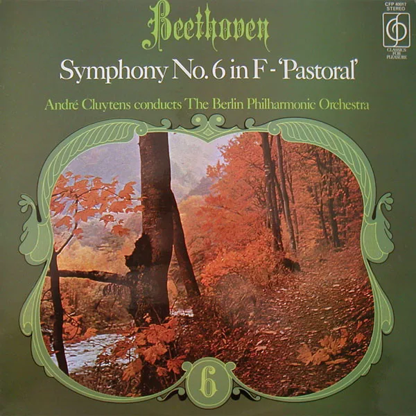Capa de Beethoven*, André Cluytens, The Berlin Philharmonic Orchestra* — Symphony No.6 In F