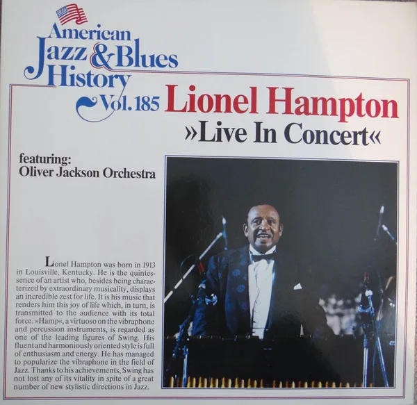 Capa de Lionel Hampton Featuring Oliver Jackson Orchestra — Live In Concert