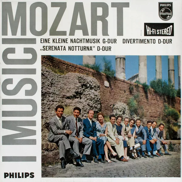 Capa de Mozart*, I Musici — Eine Kleine Nachtmusik / Divertimento D-Dur / „Serenata Notturna” D-Dur