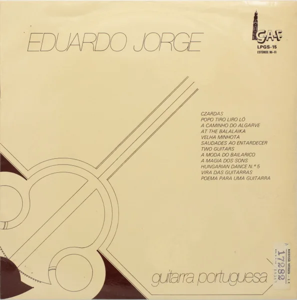 Capa de Eduardo Jorge — Guitarra Portuguesa