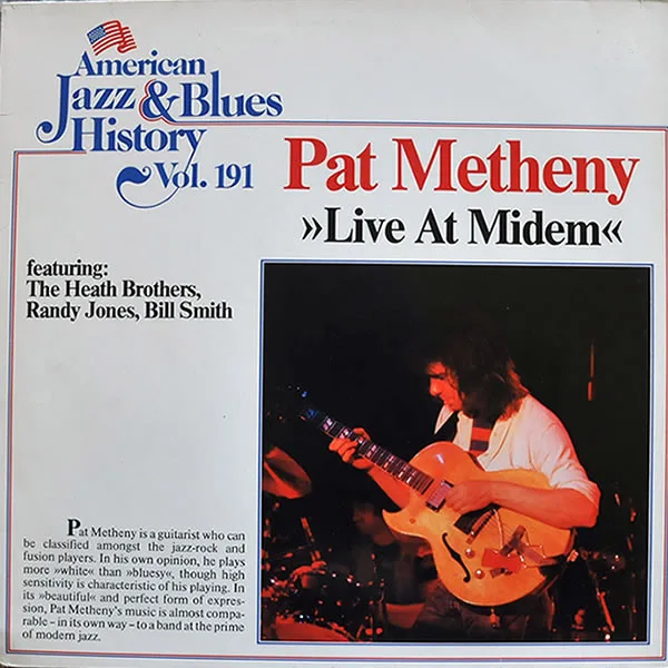 Capa de Pat Metheny — Live At Midem