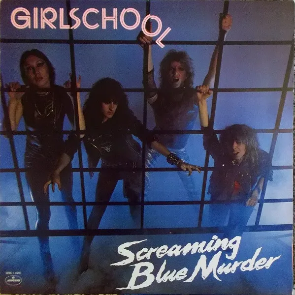 Capa de Girlschool — Screaming Blue Murder