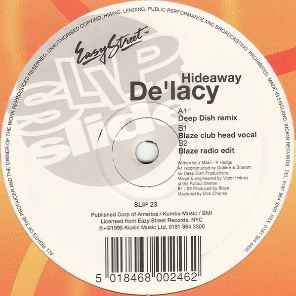 Capa de De'Lacy — Hideaway